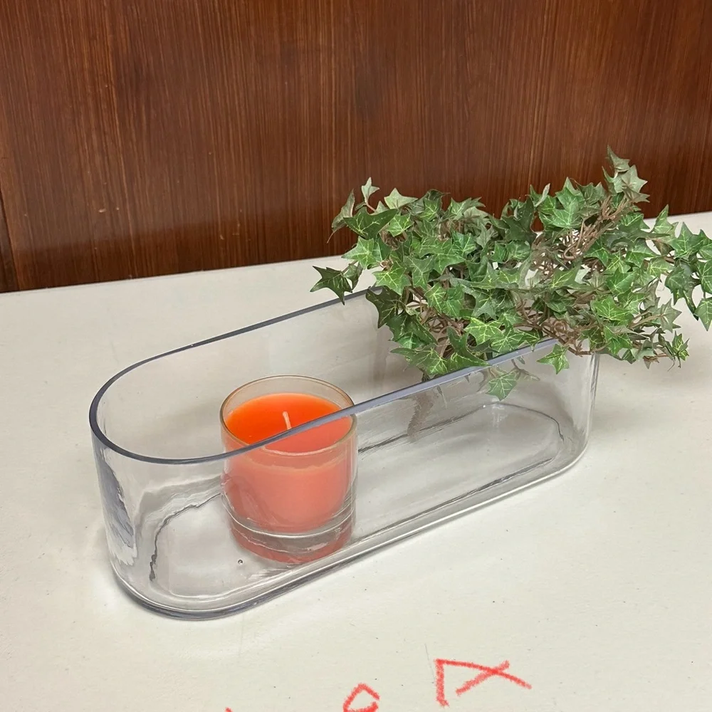 Clear Glass Bathroom Organizer